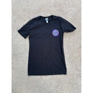 Santa Cruz x Thrasher Magazine Collaboration Black T-Shirt Size S